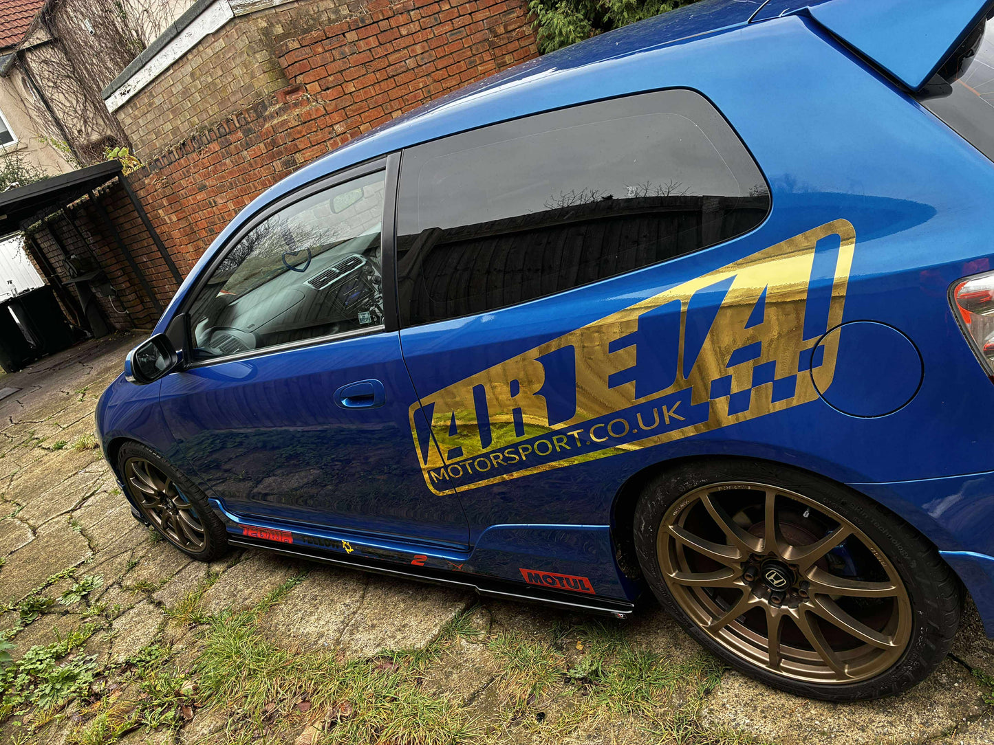 Honda Civic Area Motorsport Side Decals + Side Skirt Decals