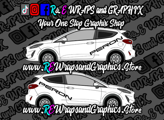 Ford Fiesta Peron Side Decals