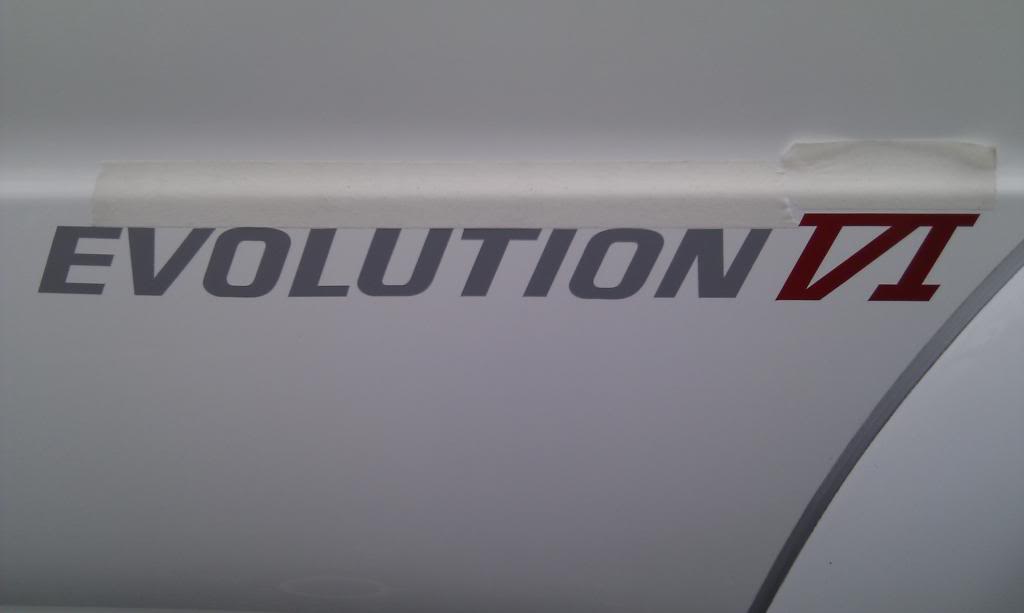 Mitsubishi Evolution 6 replacement side Decals – R&E Wraps and Graphics LTD