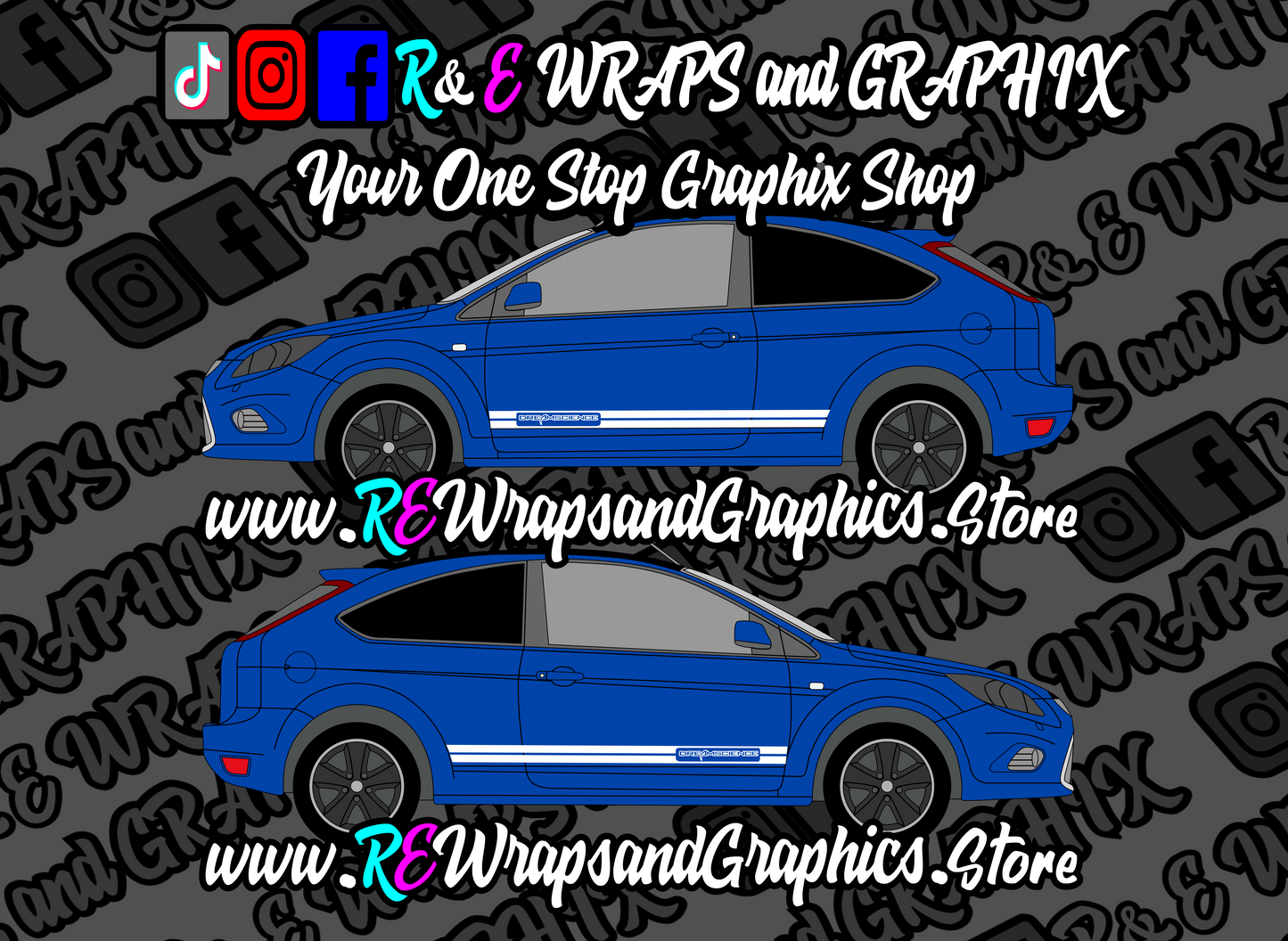 Ford Focus ST/RS mk2 Dreamscience Side Stripes