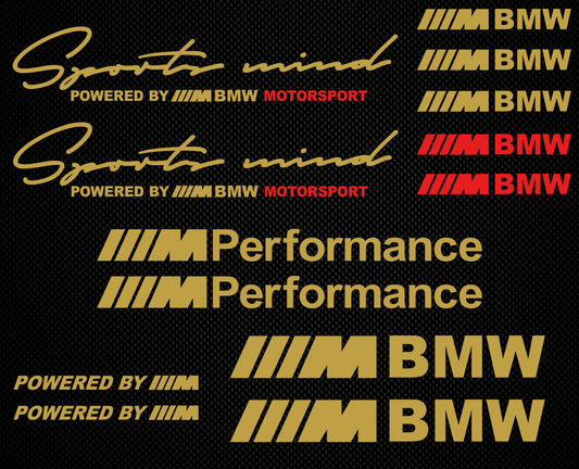 BMW Sports Mind sticker set