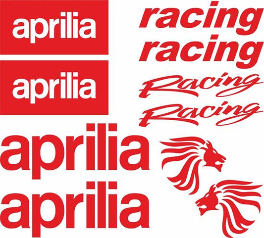 Aprilia Racing Motorcycle Sticker Set