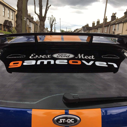 GameOver Rear Window Stickers