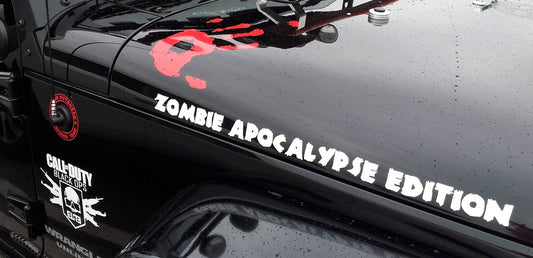 JEEP Wrangler Zombie Apocalypse Edition Bonnet Decals