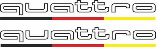 Audi Quattro Underline Stickers - rewrapsandgraphics