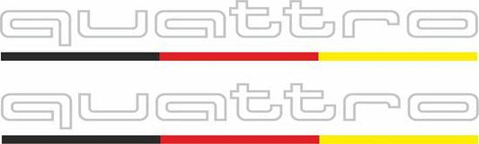 Audi Quattro Underline Stickers - rewrapsandgraphics