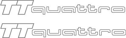 Audi TT Quattro Stickers - rewrapsandgraphics