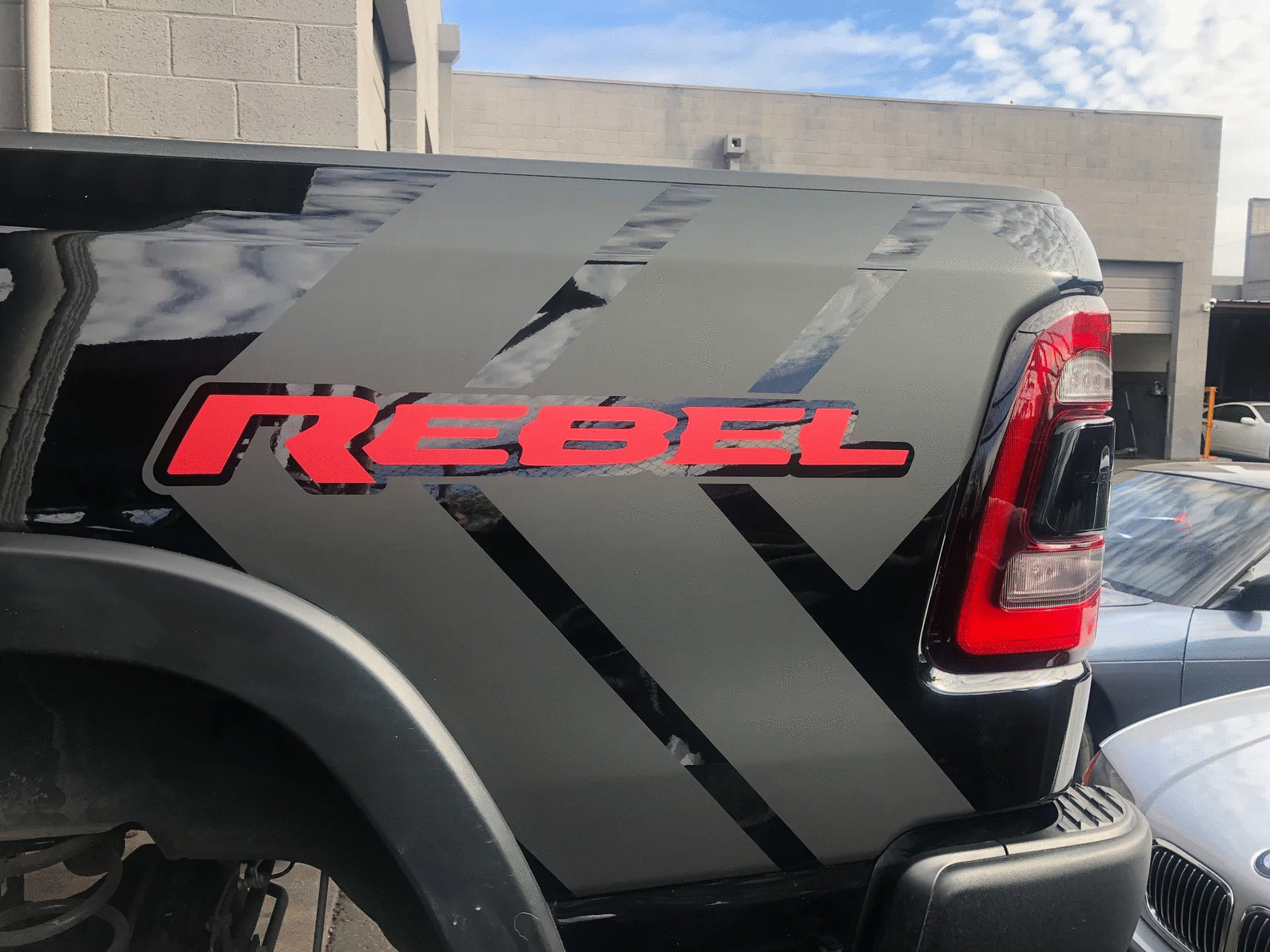 Rebel Racing Decals Dodge Ram Rebel Side Decals – R&E Wraps and Graphics LTD