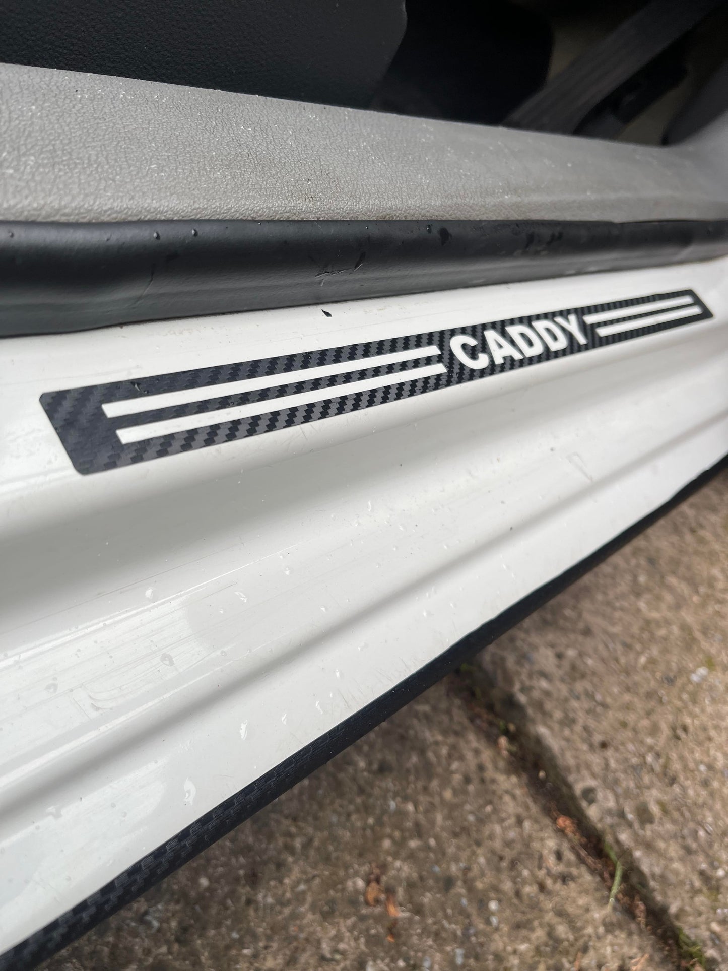 VW Volkswagen Caddy Door Sill Stickers