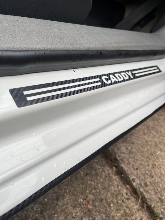 VW Volkswagen Caddy Door Sill Stickers