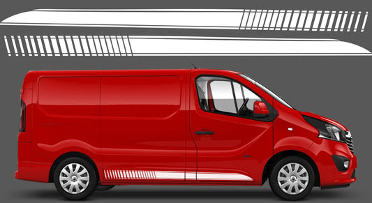 Vauxhall Vivaro Lower Side Stripes - rewrapsandgraphics