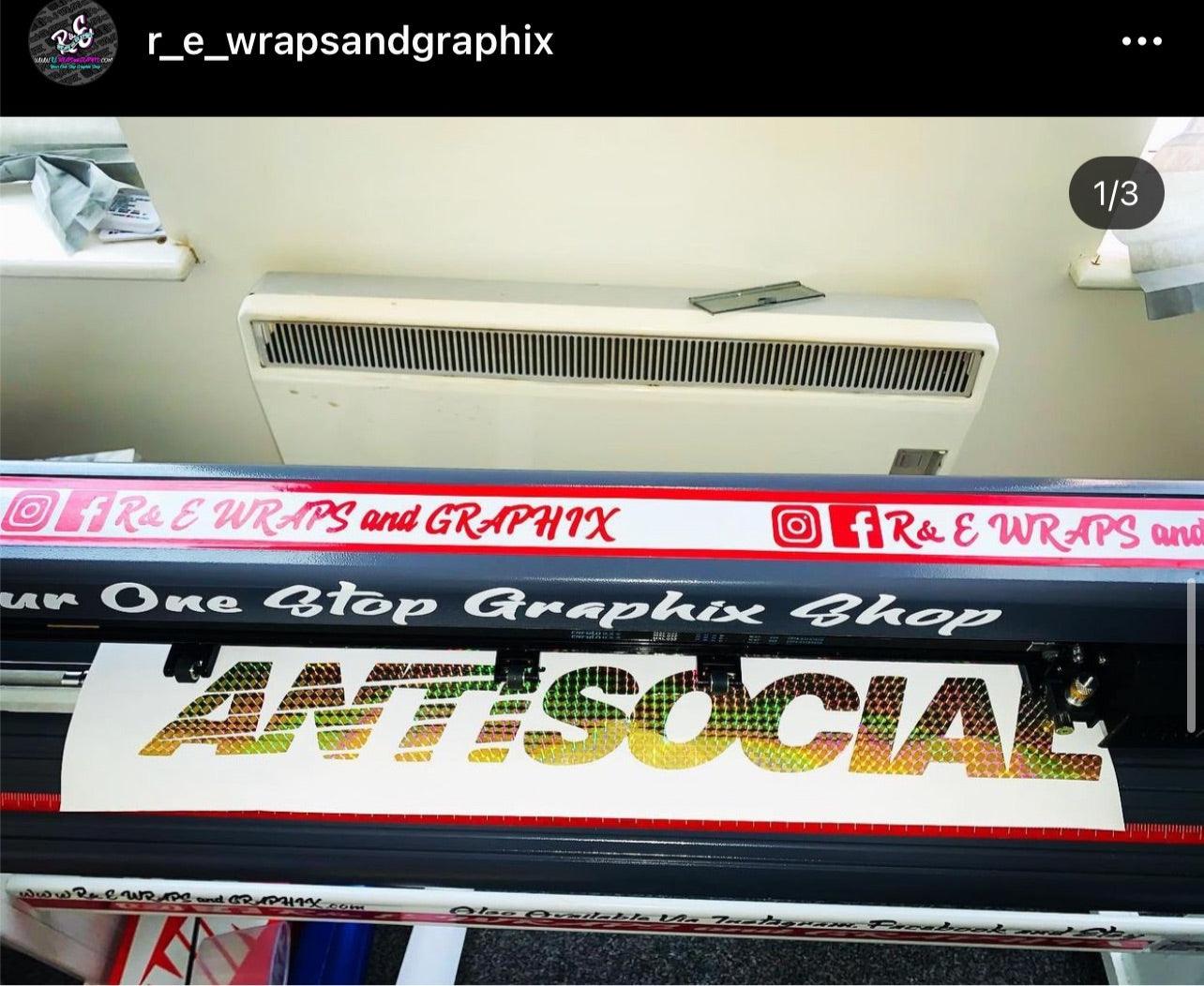 Antisocial Rear Window Sticker - rewrapsandgraphics