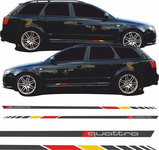 Audi A4 B6 / B7 Quattro Side Stripes - rewrapsandgraphics