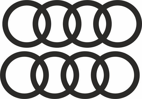 Audi Rings Vinyl Decal Stickers - rewrapsandgraphics