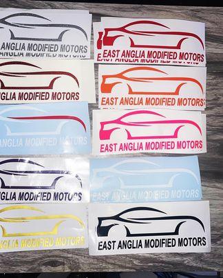East Anglia Modified Motors Club Decals - rewrapsandgraphics