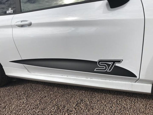 Ford Fiesta Mk8 ST Lower Side Stripes Decal Stickers - rewrapsandgraphics