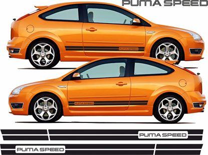 Ford Focus Puma Speed mk2 side stripes Vinyl Decals - rewrapsandgraphics
