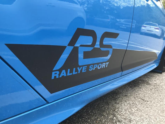 Ford Focus RS Rallye Sport Side Stripes Vinyl Decals - rewrapsandgraphics