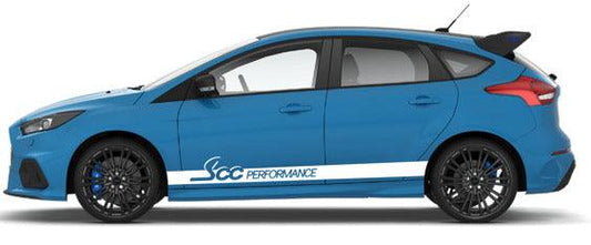 Ford Focus Scc Performance Side Stripes Vinyl Decals - rewrapsandgraphics