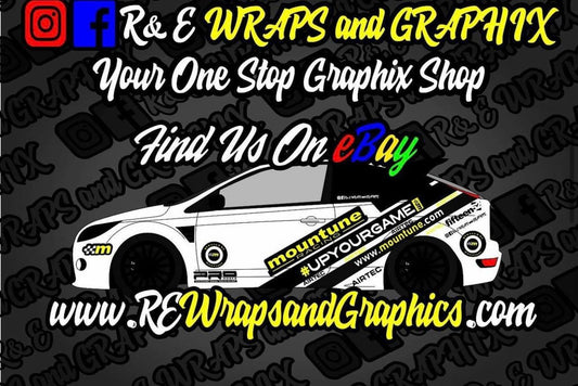 Ford Focus ST/RS Mountune Graphic Sticker Kit Vinyl Decals - rewrapsandgraphics