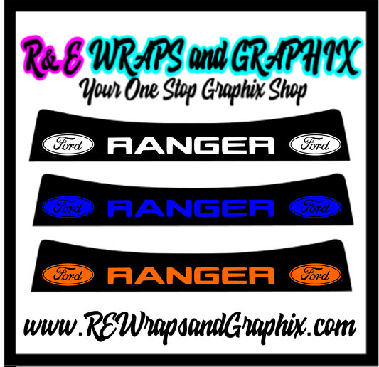 Ford Ranger Wildtrak Side Stripes & 4x4 Stickers – R&E Wraps and Graphics  LTD