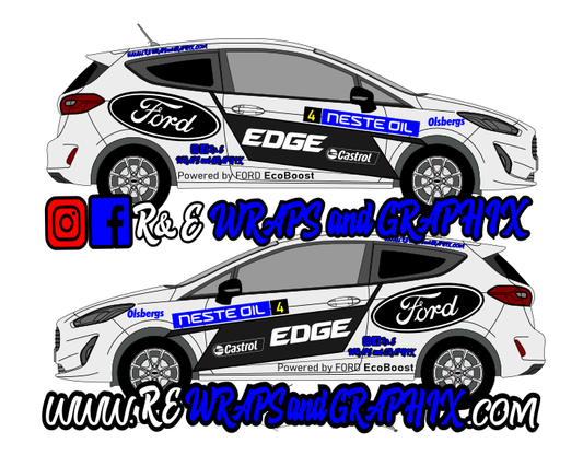 Ford Fiesta mk8 WRC Edge Graphic Kit