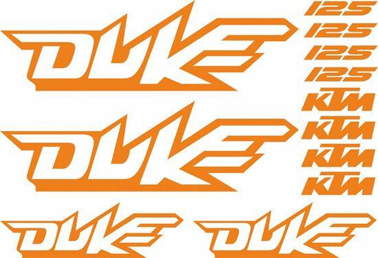 KTM 125 Duke Decal Sticker set - rewrapsandgraphics