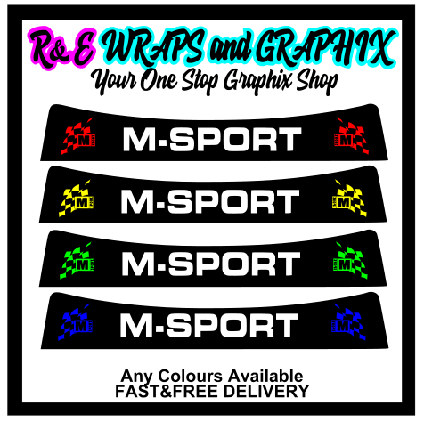 M-sport Sunstrip Vinyl Decal Window Banner - rewrapsandgraphics