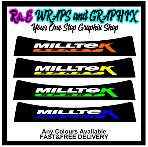 Milltek Sunstrip Vinyl Decal Window Banner - rewrapsandgraphics