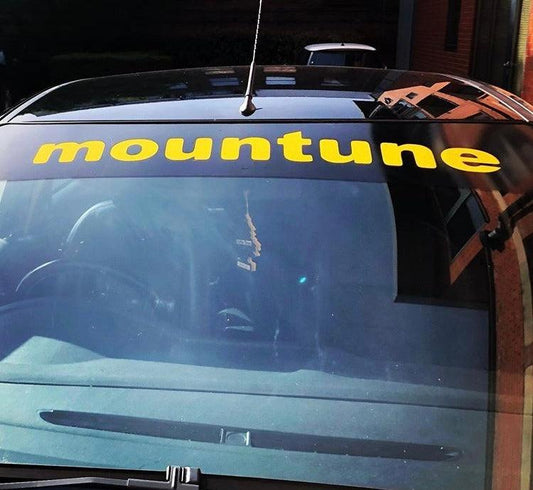 Mountune Sunstrip Vinyl Decal Stickers Window Banner - rewrapsandgraphics