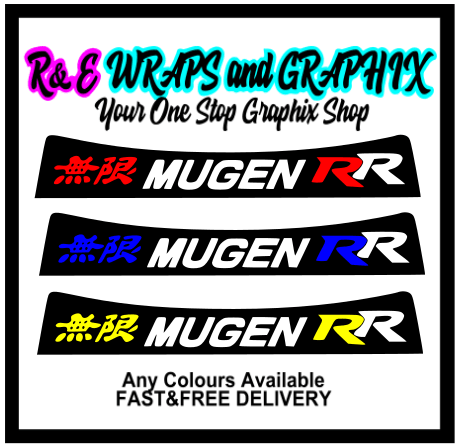 Mugen Sunstrip Vinyl Visor JDM Window Banner - rewrapsandgraphics