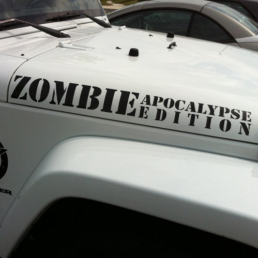 JEEP Wrangler Zombie Apocalypse Edition Bonnet Decals